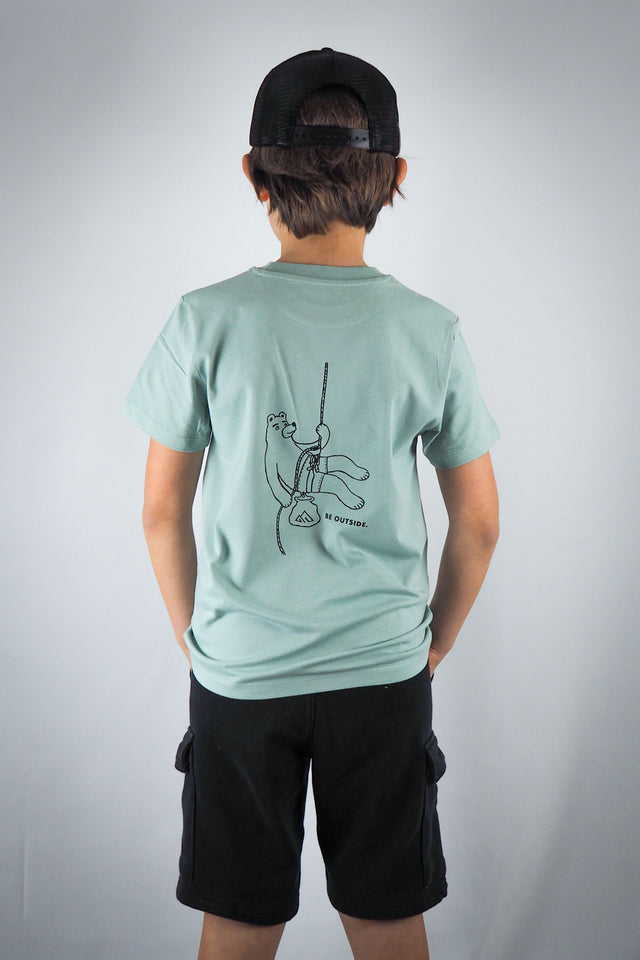 Junior Kletterbär T-Shirt Aloe